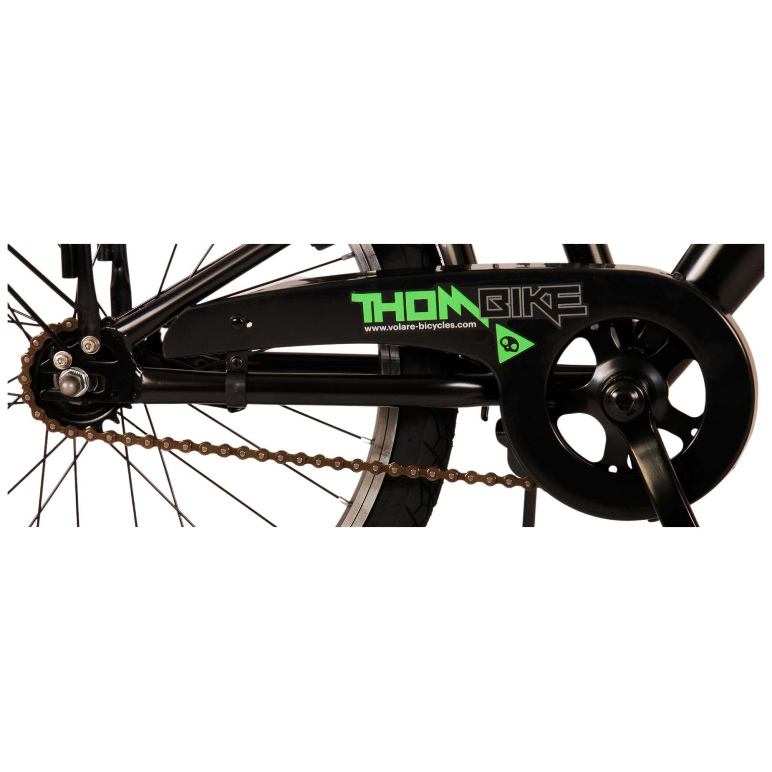 Volare Thombike Fiets - 20 inch - Zwart Groen