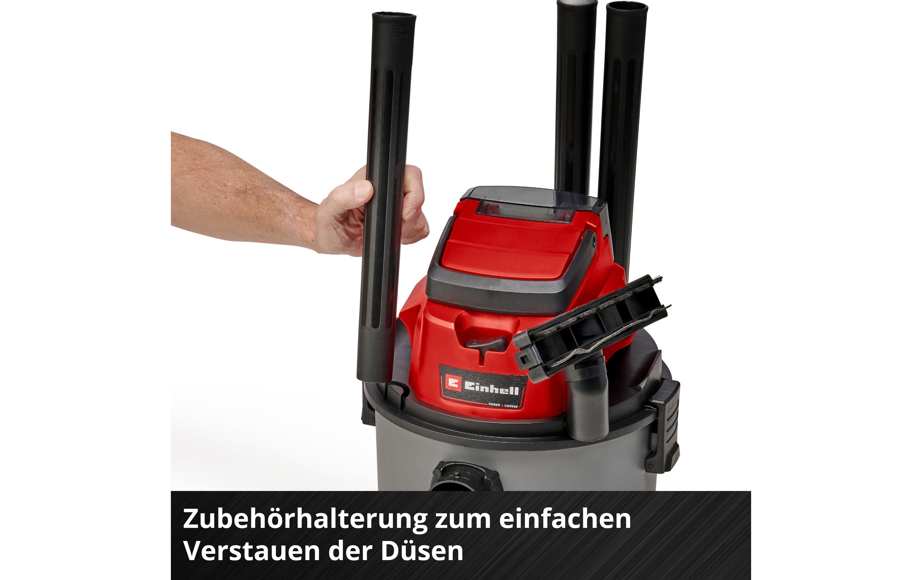 Akku-Nass-/Trockensauger TC-VC 18/15 Li-SoloAkkubetriebener Nass-/Trockensauger mit 15-Liter-Kunststoffbehälter