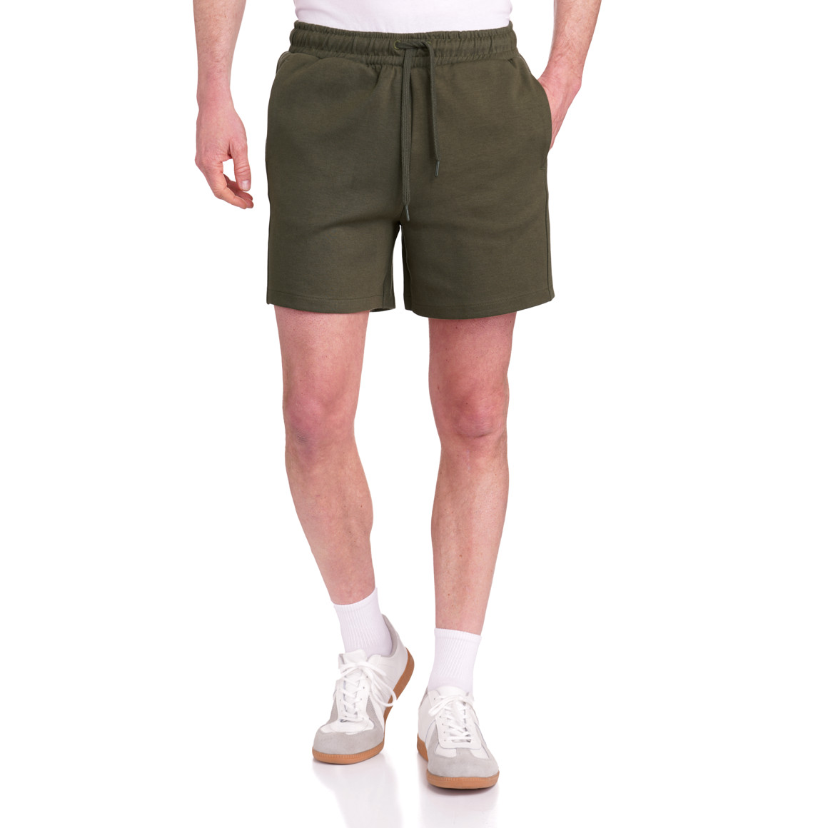 Jonas Nielsen Herren Shorts mit Elastikbund oliv