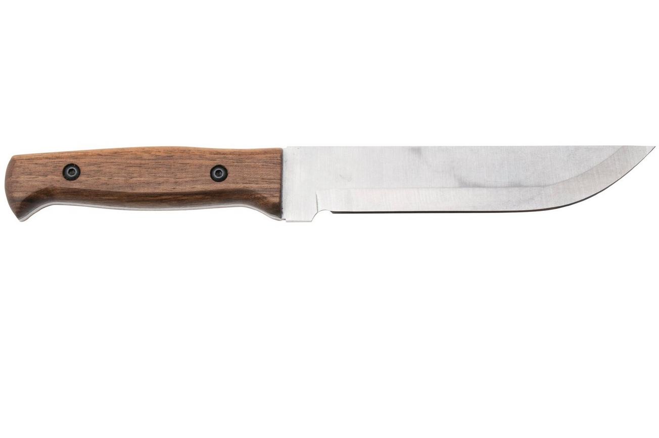 BeaverCraft TLK1, X50CrMoV15 Stonewashed, Walnut, vaststaandmes