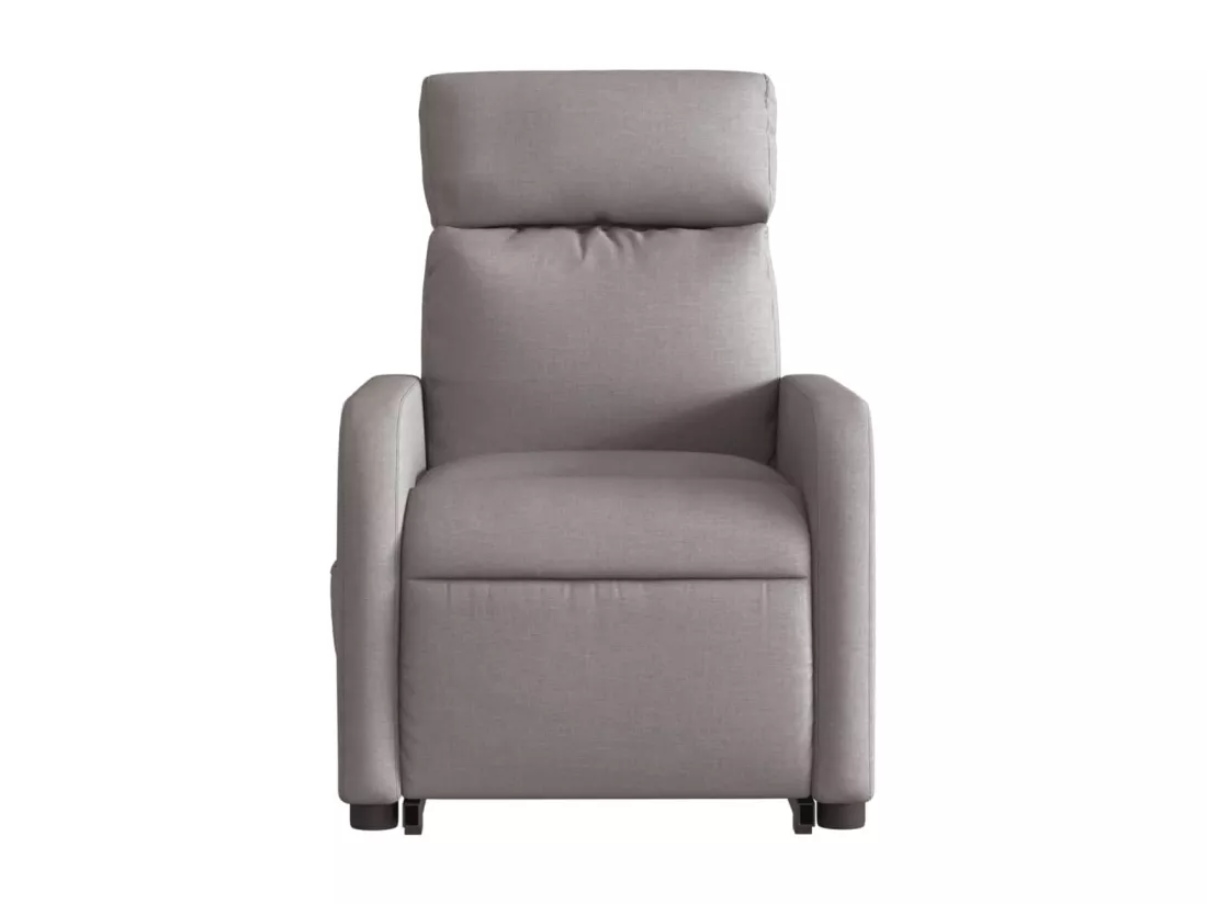 Fauteuil inclinable massant électrique Taupe Tissu