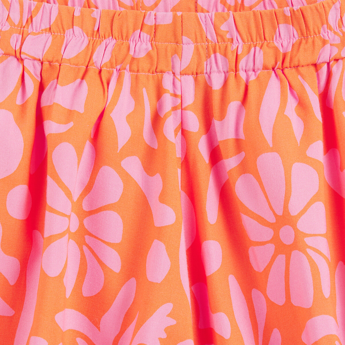 COLEÇÃO LA REDOUTE<br>Shorts lisos com estampa floral
