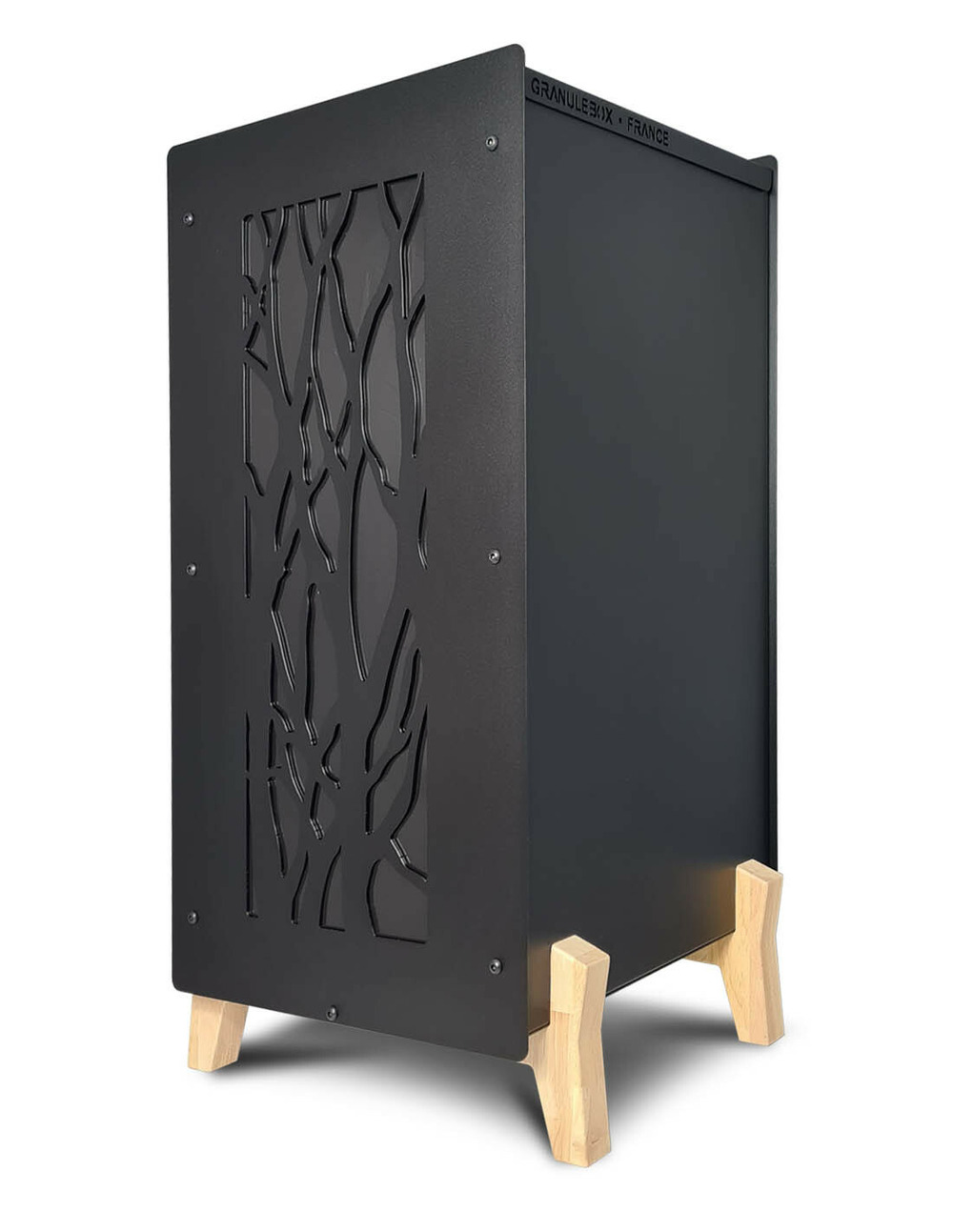 Piétement pour rangement à granulés de bois modèle 