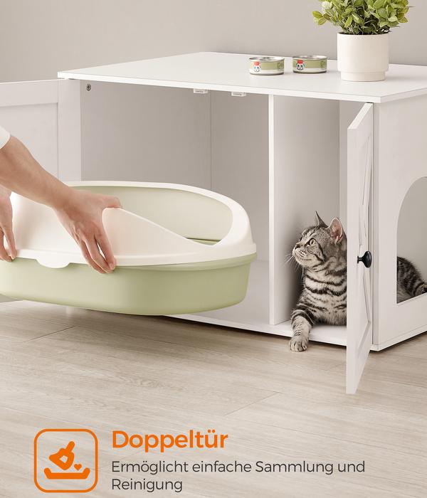 Feandrea Katzenklo-Schrank mit Türen, ca.