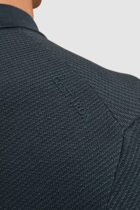 Cast Iron blauwe heren polo