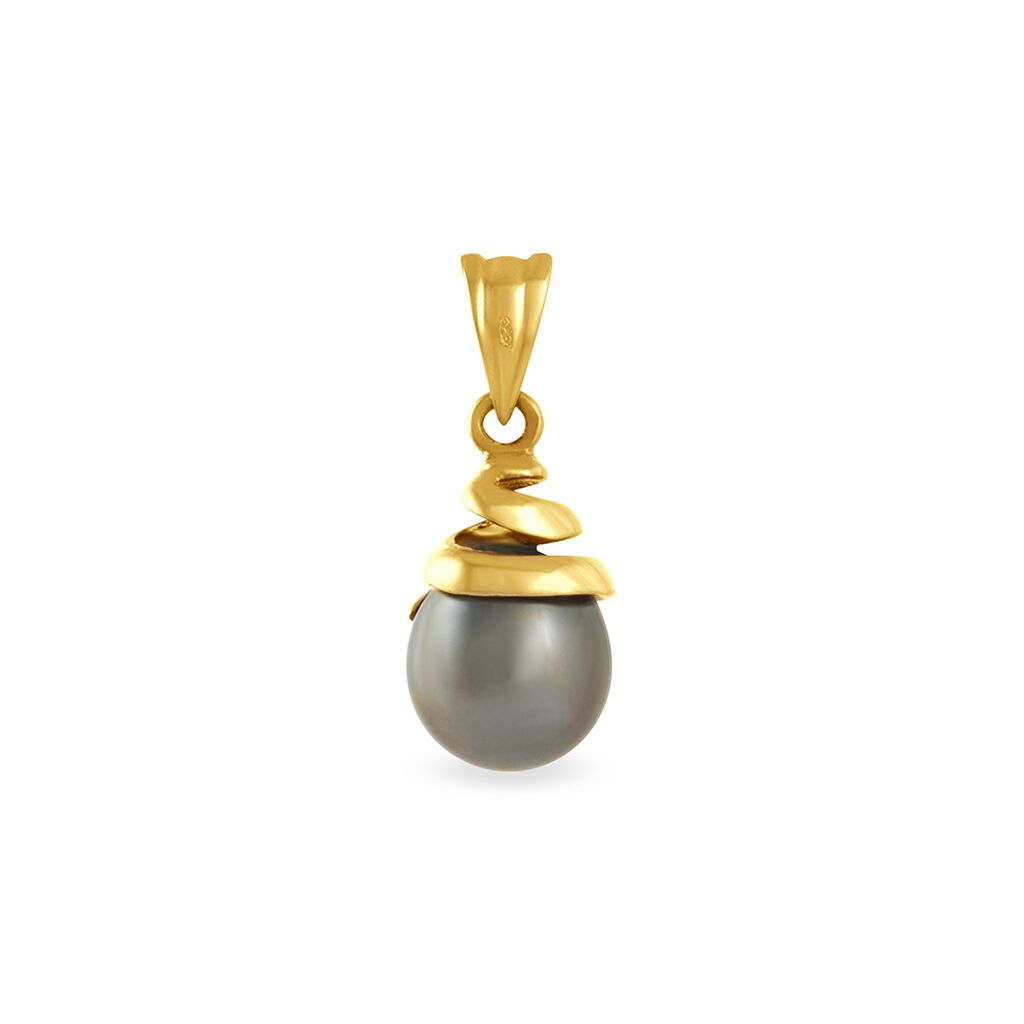 Pendentif Acme Or Jaune Perle De Culture De Tahiti