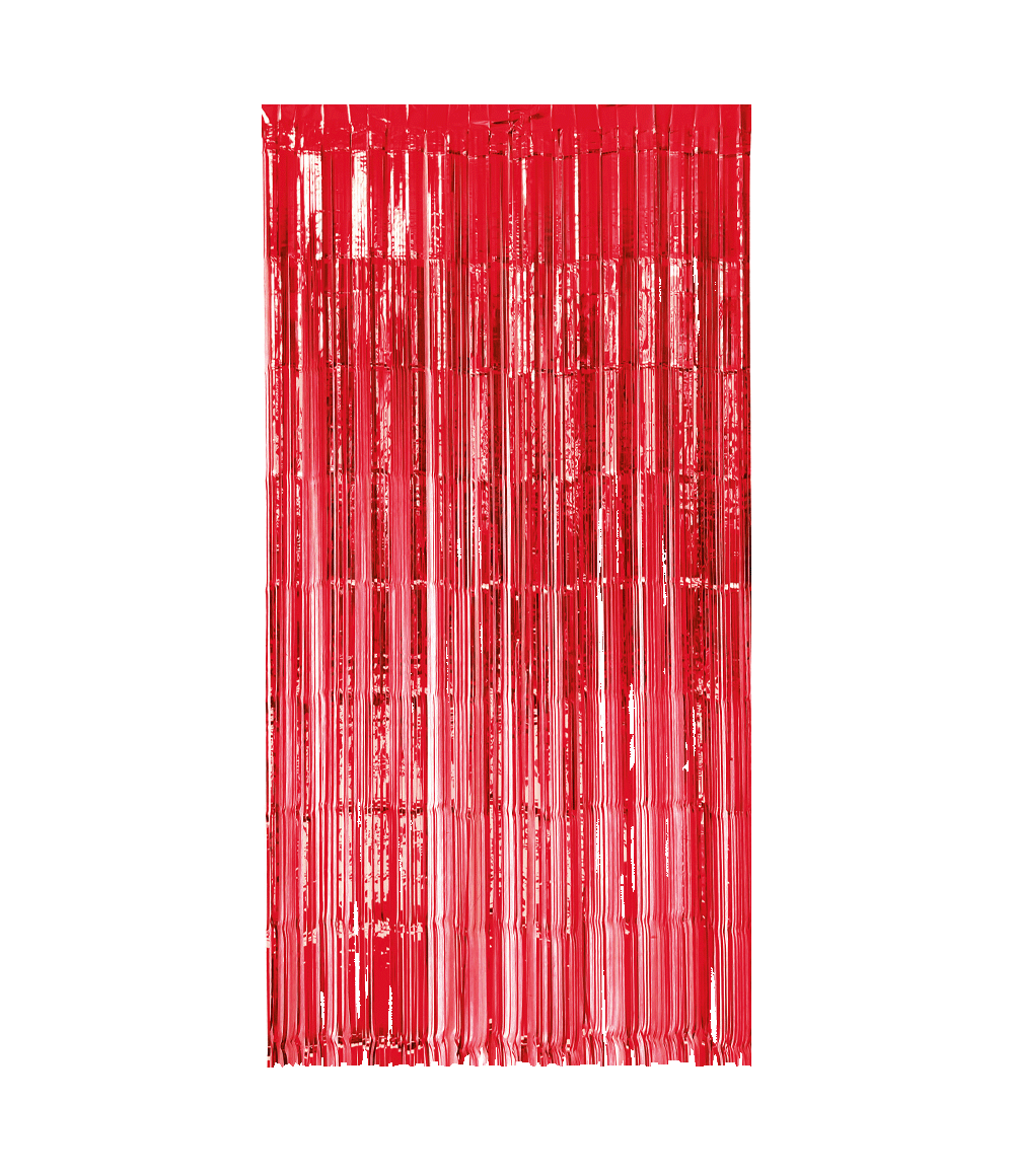 Rood Deurgordijn 2m