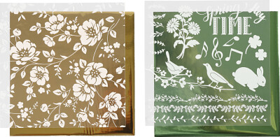 Dekorationsfolie Og Design Limark - Blomster - 15X15 CM - 2X2 Ark