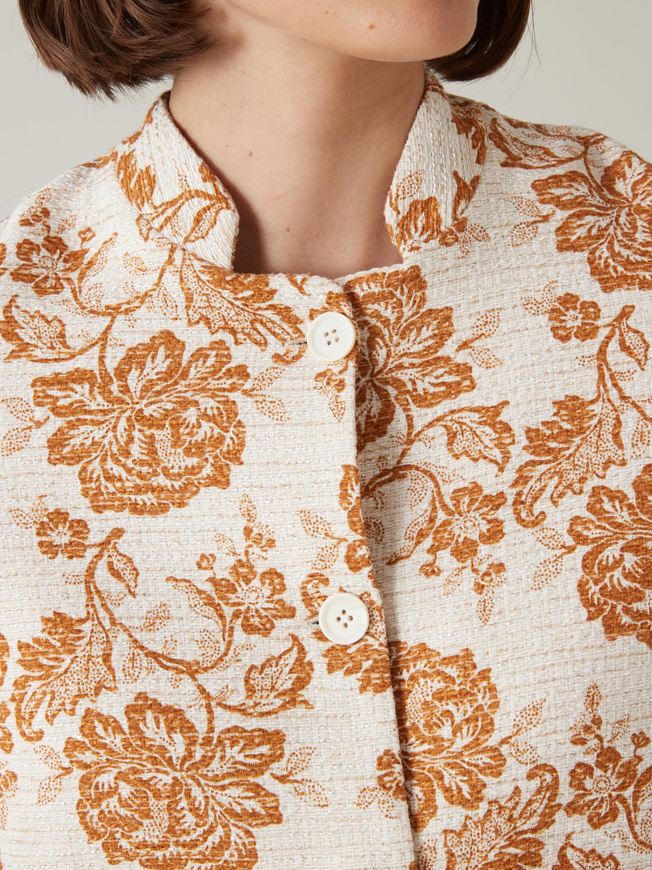 Veste tissu natté femme