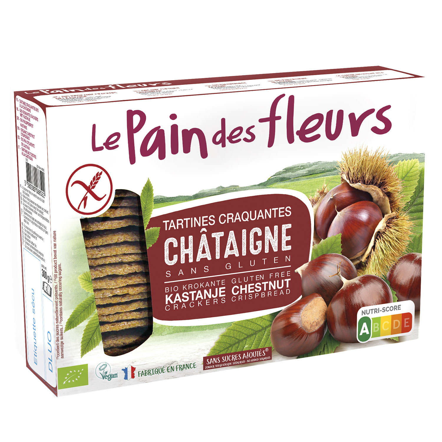 Le Pain des Fleurs à la châtaigne – sans gluten