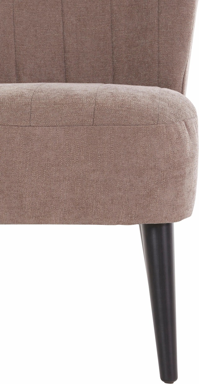 ATLANTIC home collection Cocktailsessel »Jan« mit Wellenunterfederung, Massivholzfüsse