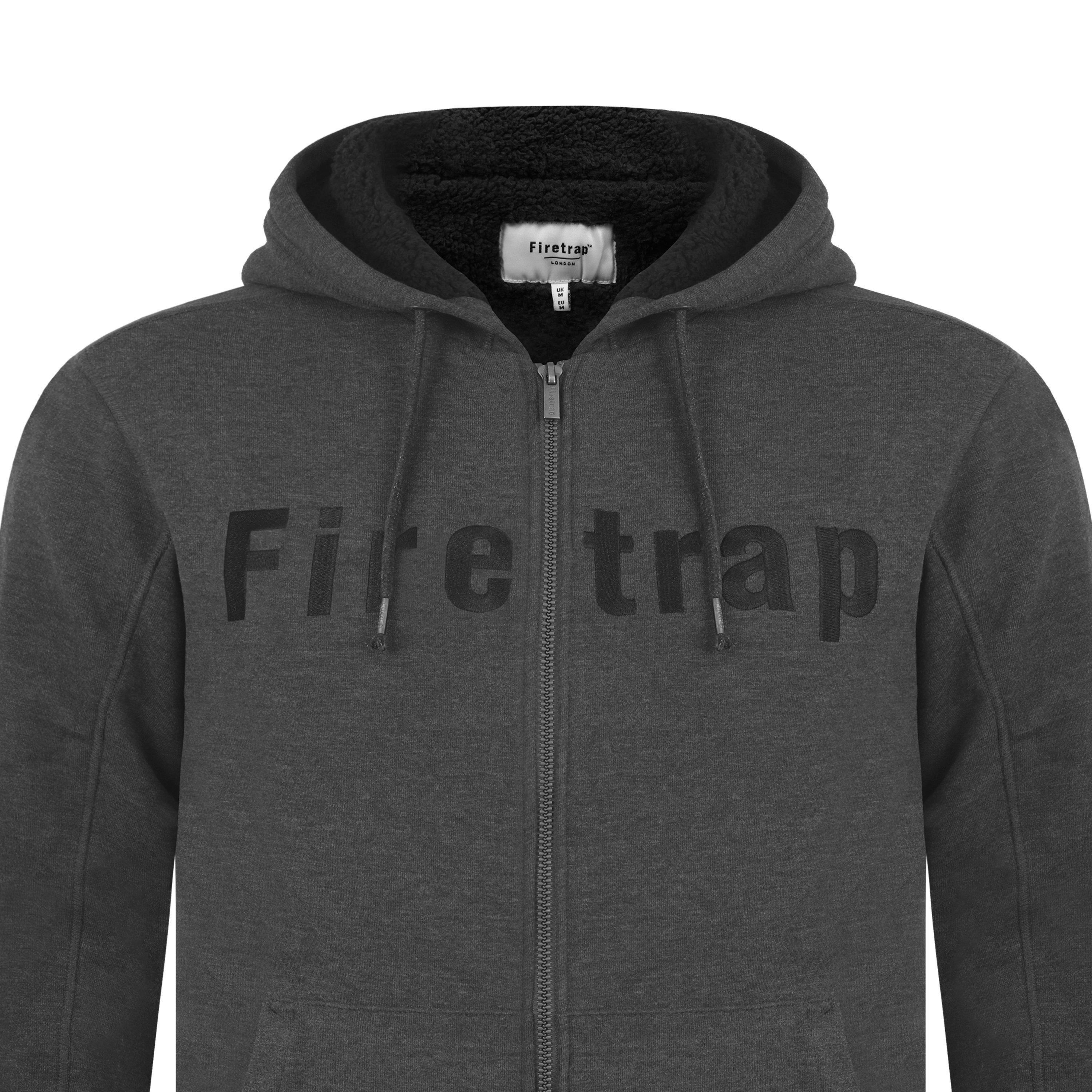 Firetrap Lined Hoodie Mens