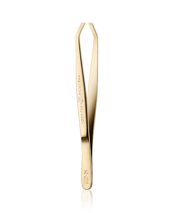 Pfeilring Pinzetten Pinzette gekröpft, vergoldet 9 cm 1-Stück