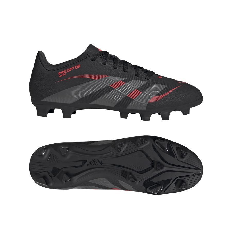adidas Predator Club FxG Stealth Victory - Noir/Gris/Lucid Red