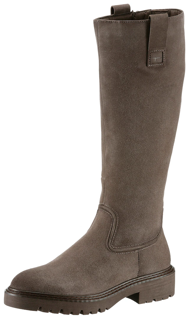 Tamaris Stiefel  , Blockabsatz, Langschaft-Stiefel im Antik-Look