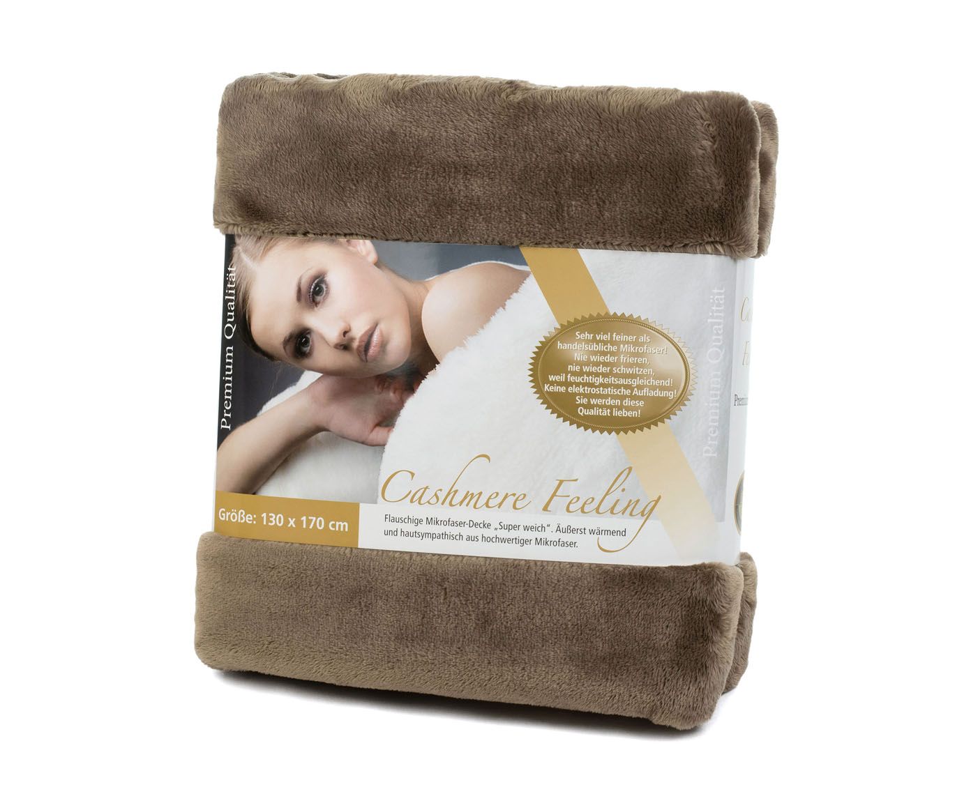 Wohndecke Cashmere taupe