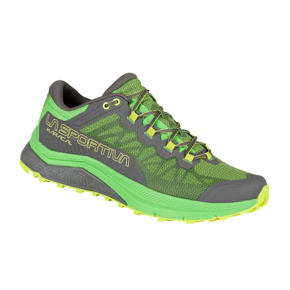 La Sportiva KARACAL - Chaussures trail Homme metal/flash green