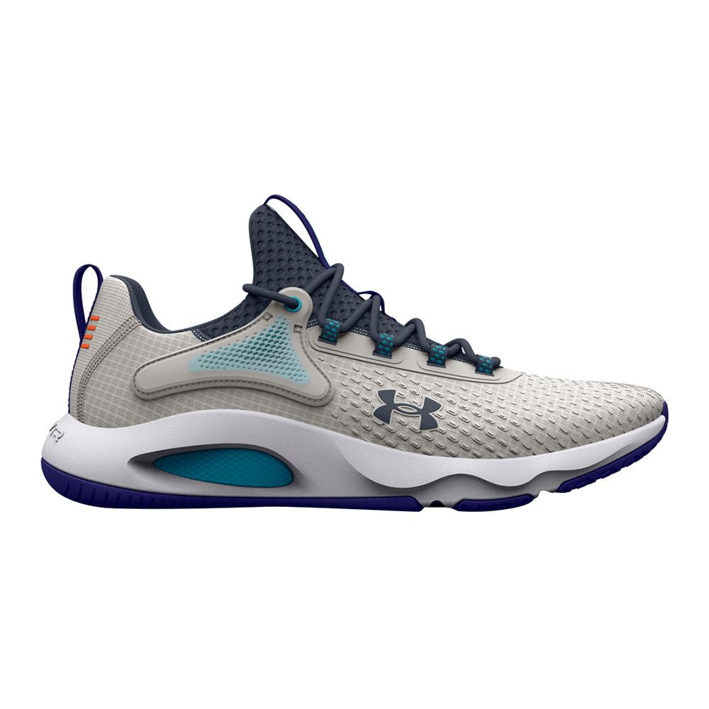 Under Armour UA HOVR RISE 4 - Chaussures training Homme gray mist/sonar blue/downpour gray