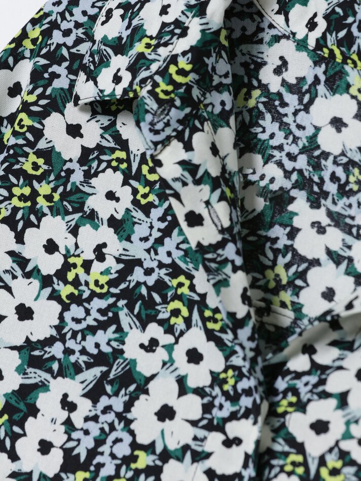 Vestido camisa com gravata - Azul