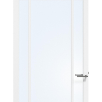 Arne & Bodil binnendeur ABE107 blank glas - wit afgelakt