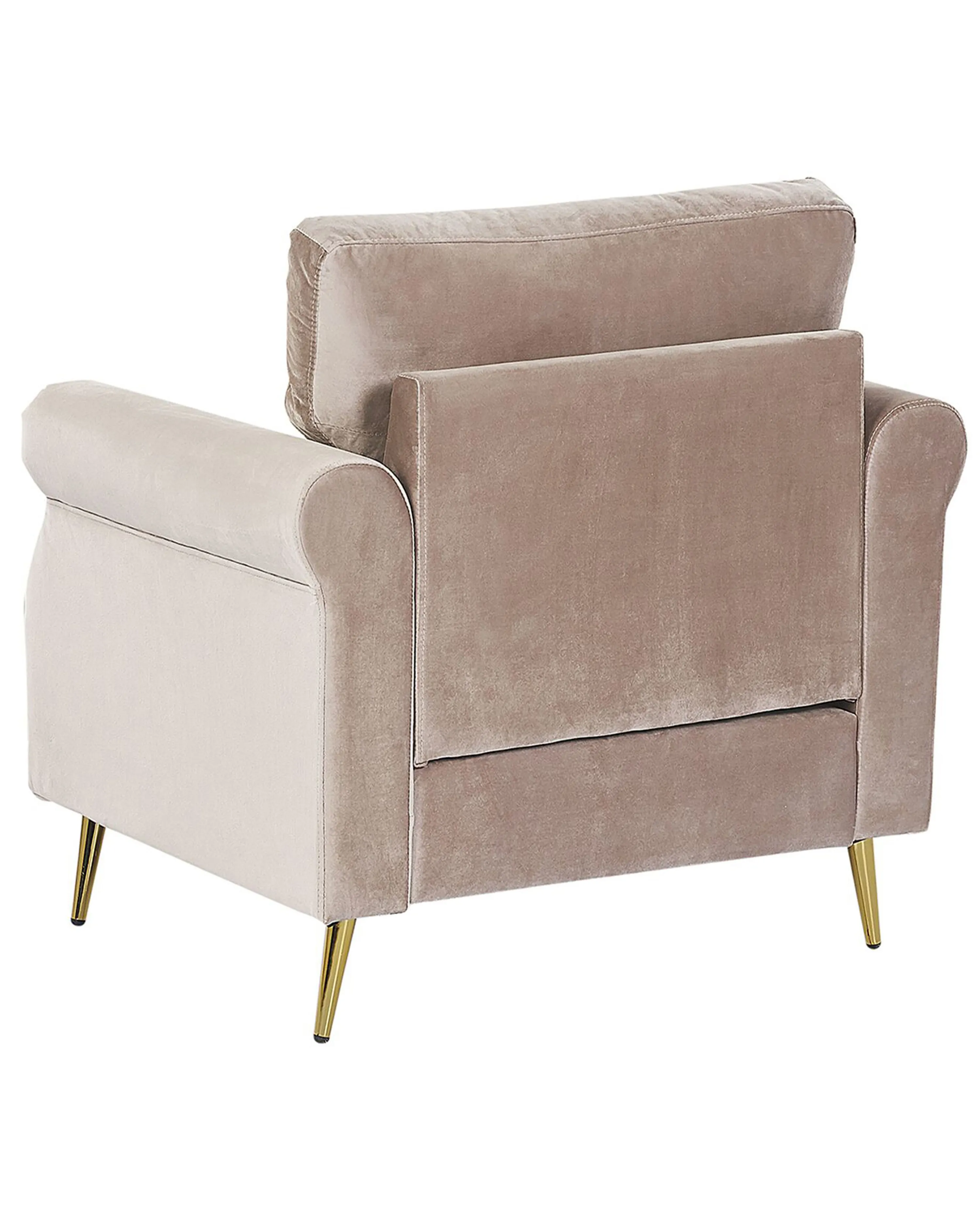 Fauteuil VIETAS Fluweel Taupe
