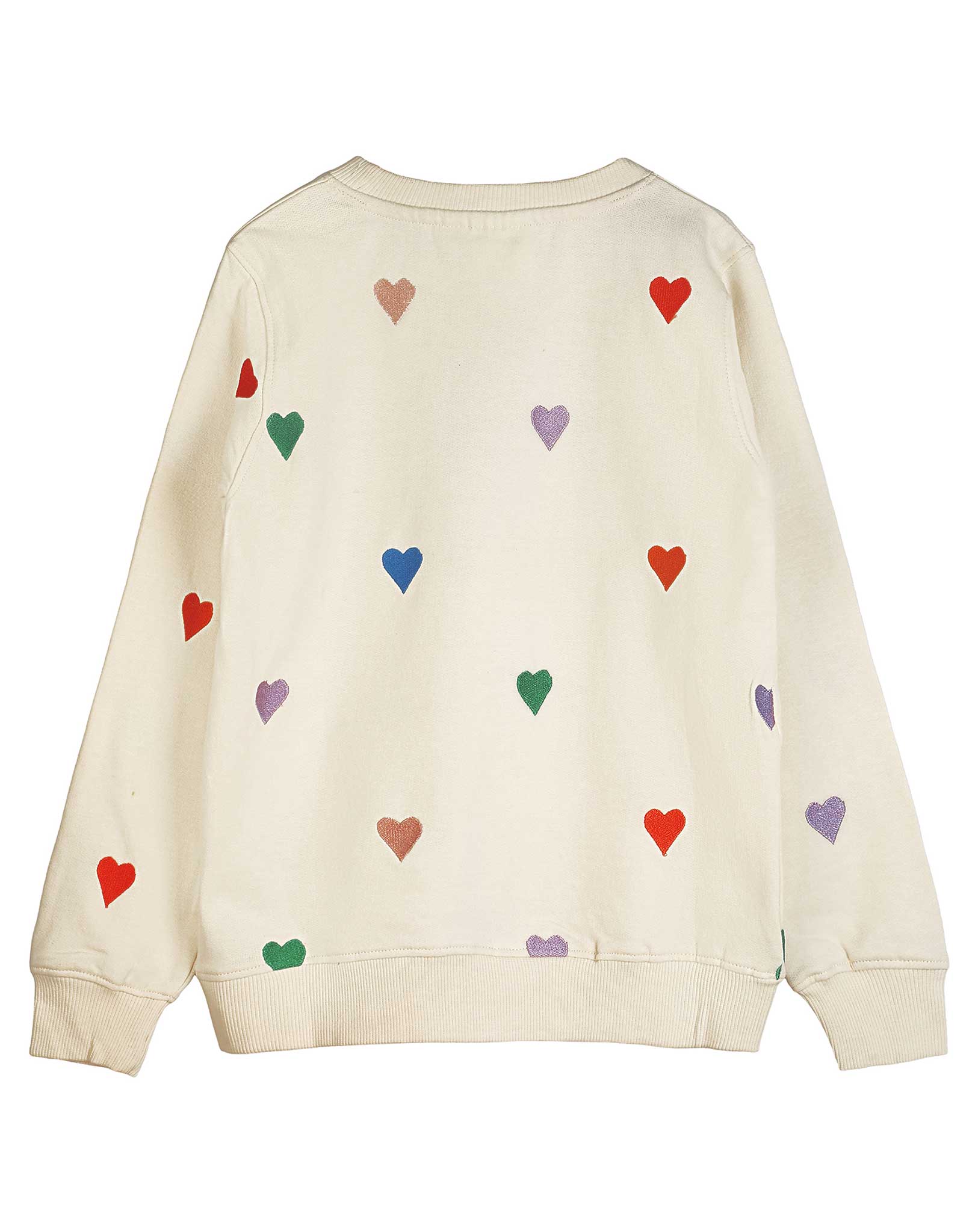Sweatshirt HEART in white swan