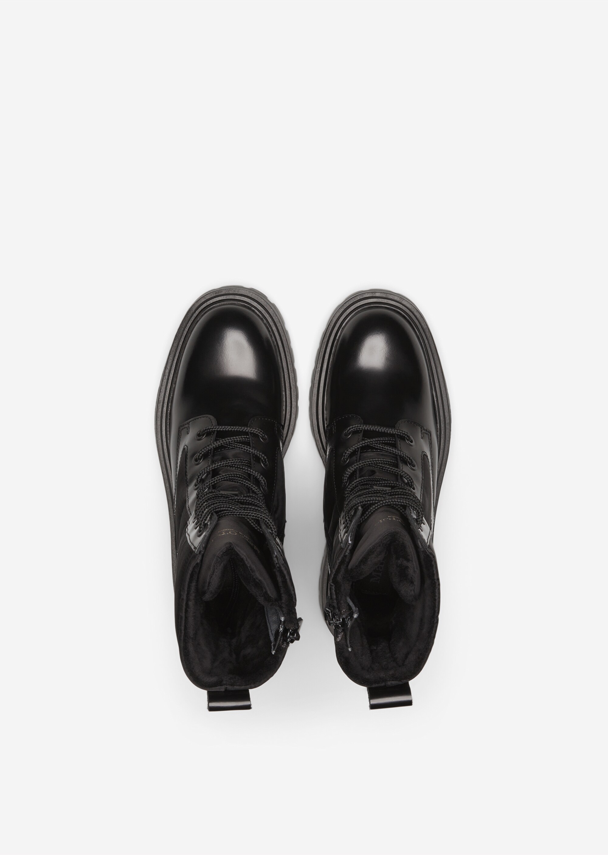 Schnürstiefel mit Innenzipper