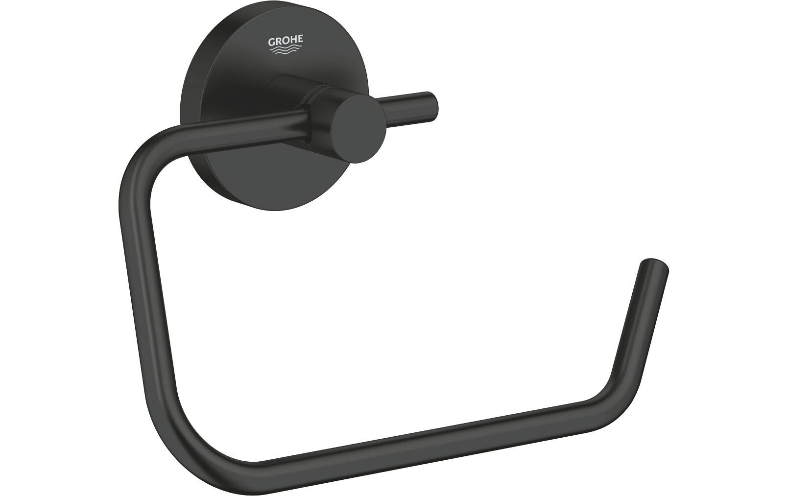 Toilettenpapierhalter Start MattschwarzWC-Papierhalter ohne Deckel