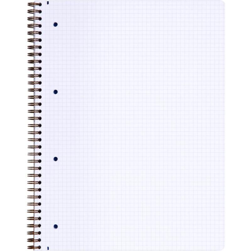 Carnet reliure intégrale Age Bag A4+ 160 pages détachables perforé 4 trous petits carreaux - Bleu