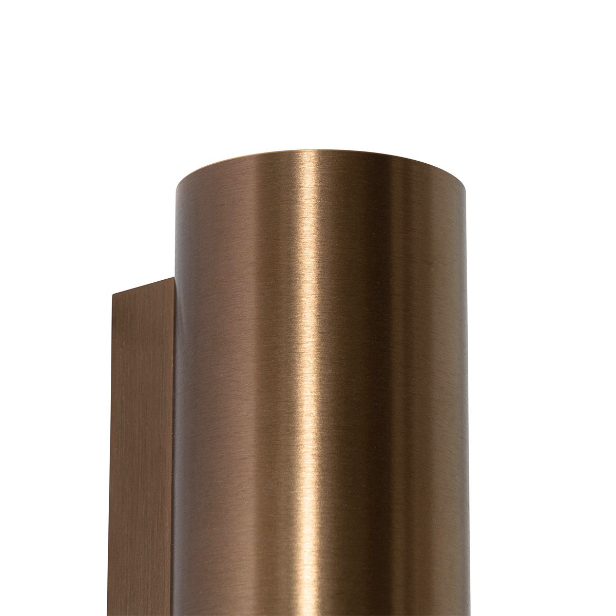 Moderne wandlamp donkerbrons rond 2-lichts - Sandy