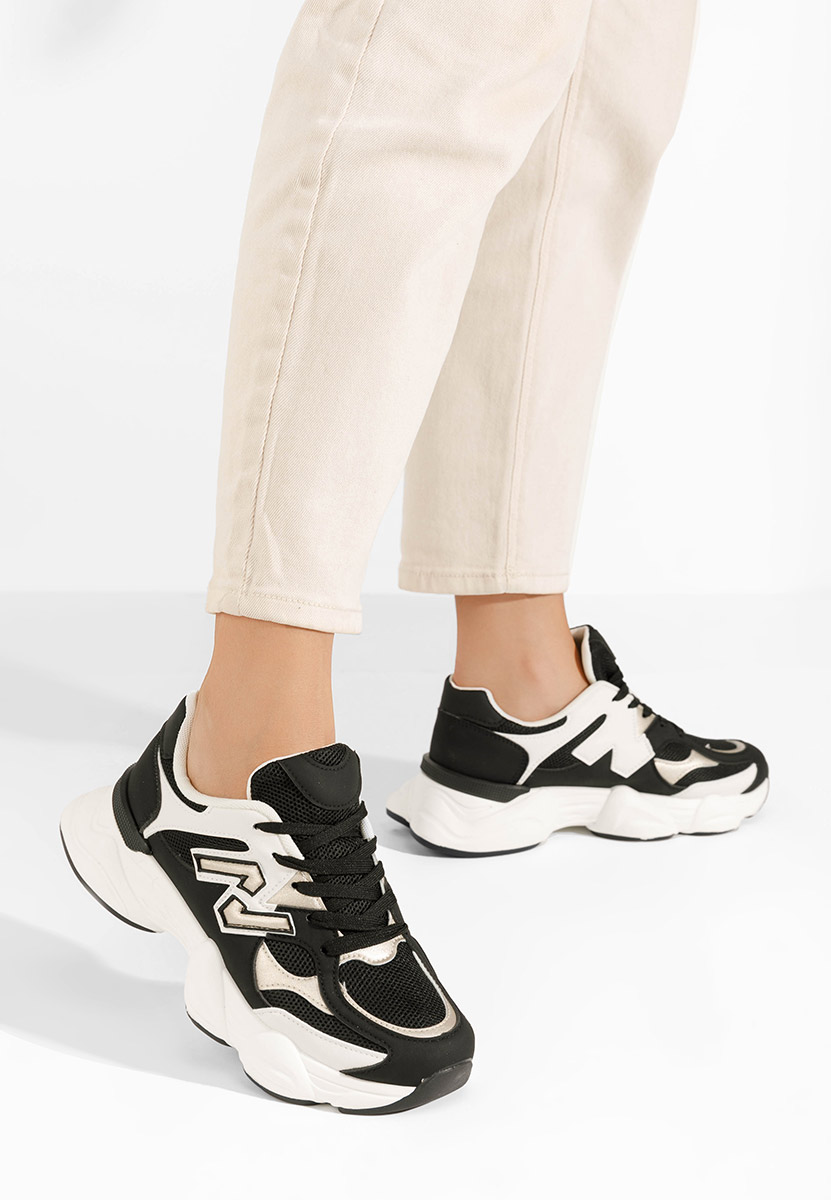 Baskets pour femme noirs Louie