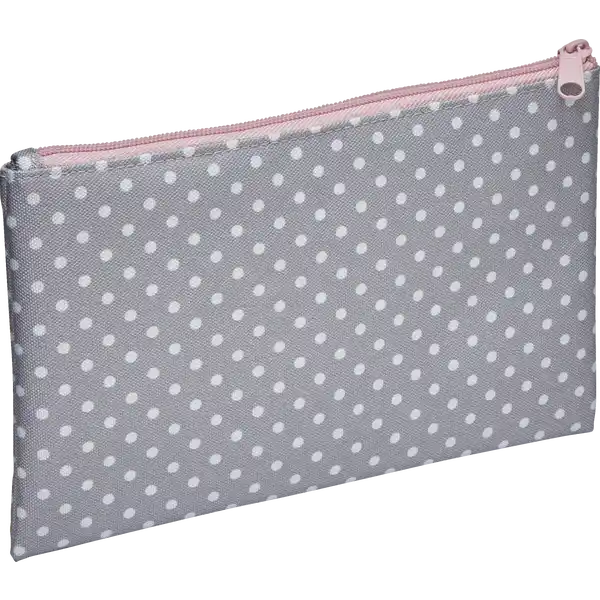 Make-up Tasche grau / weiß