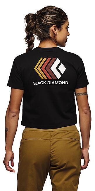 BLACK DIAMOND - T-SHIRT MC FADED CROP SS TEE W