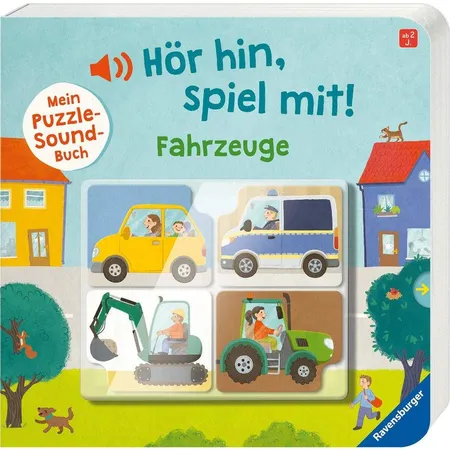 Ravensburger Hör hin, spiel mit! Mein Puzzle-Soundbuch: Fahrzeuge