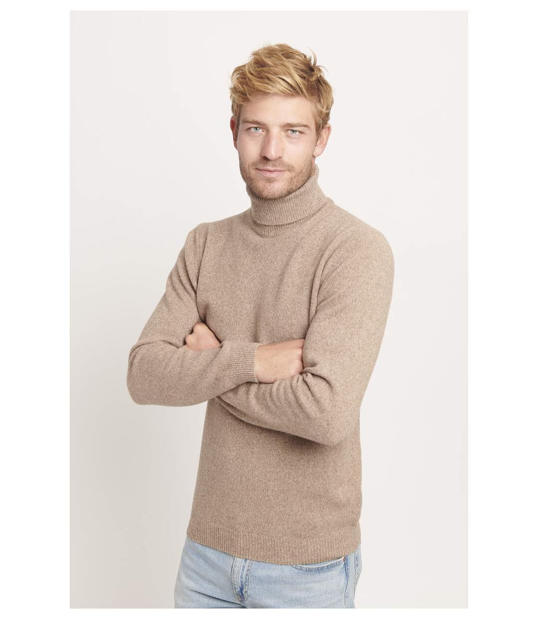 Pull col roulé chaud et doux