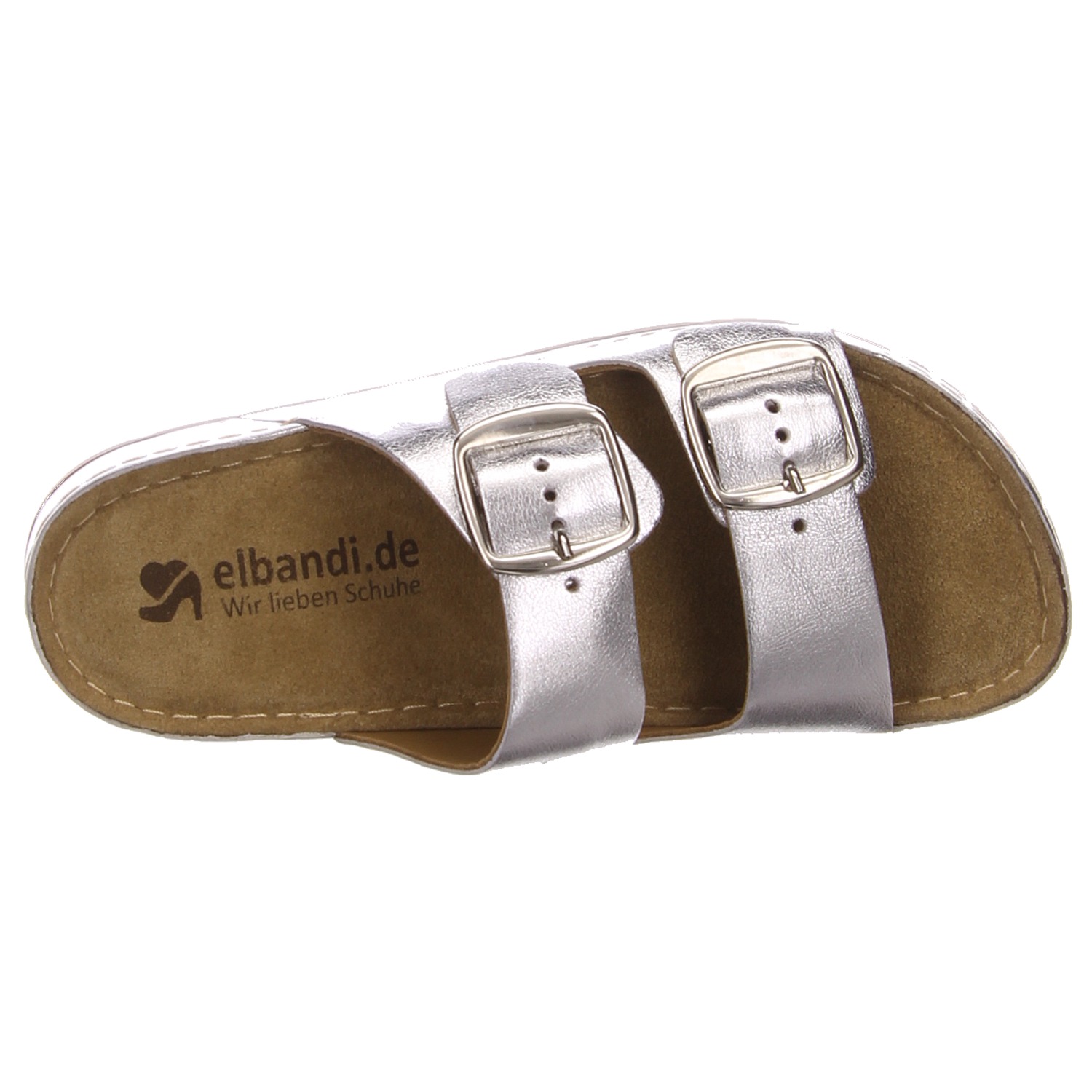 elbandi Pantolette silber gold/silber/bronce