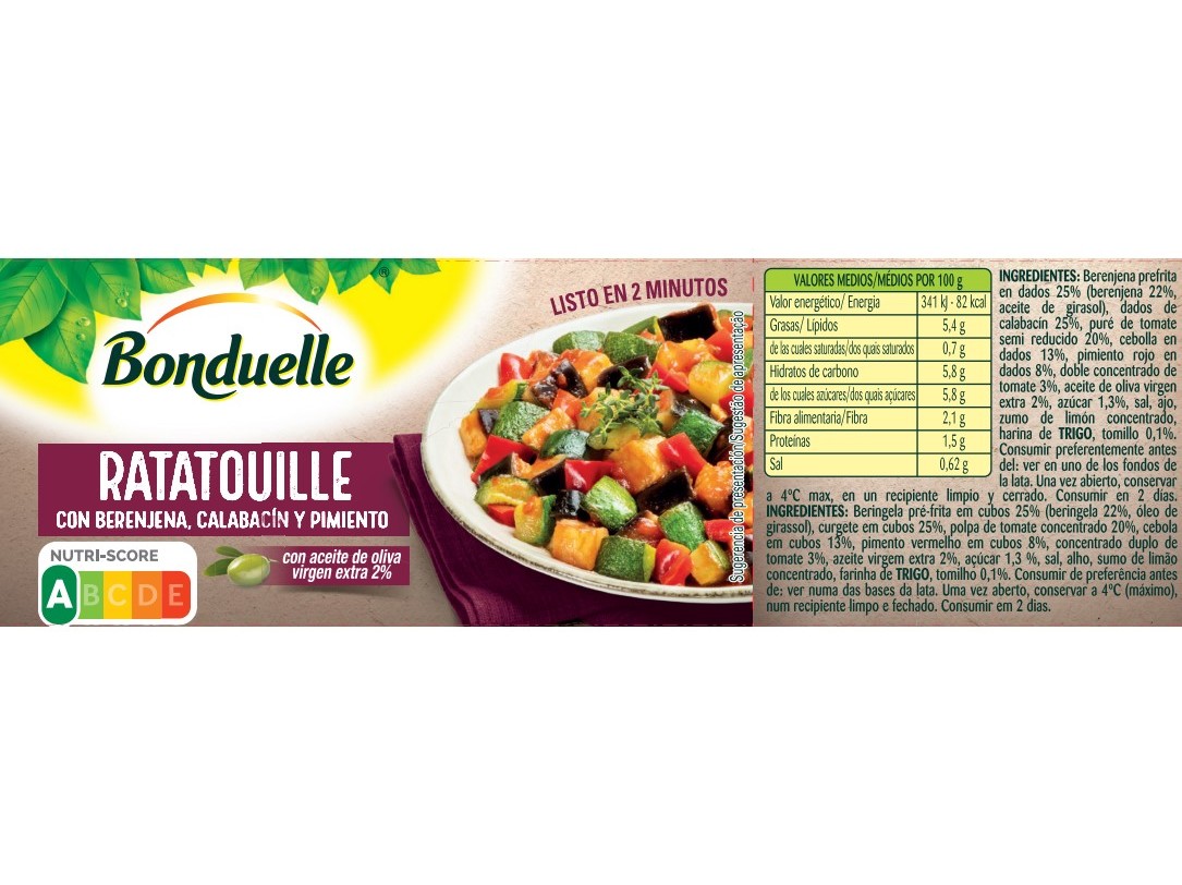 RATATOUILLE BONDUELLE 0.375G