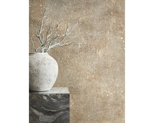 Vliesbehang 34269 City Glow Uni beige bruin
