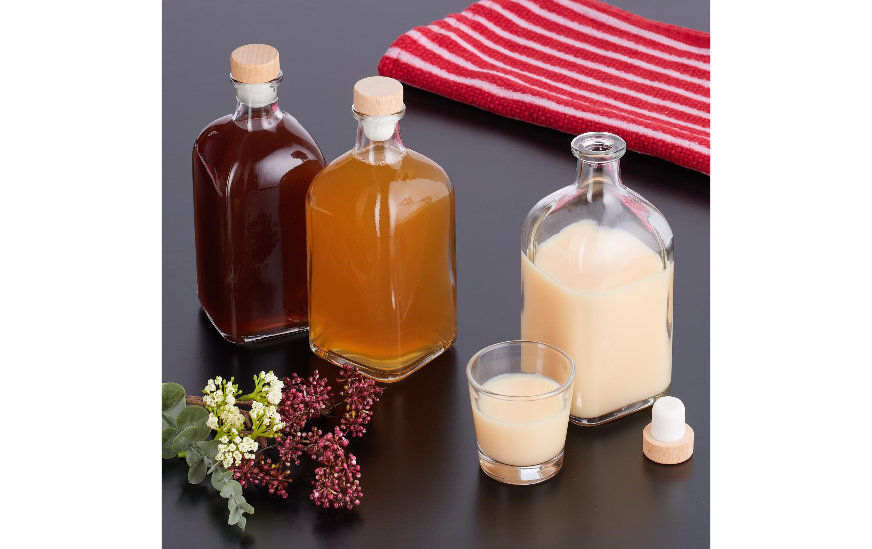 Einmachflasche 500 ml, 6 StückTransparente Schnapsflaschen