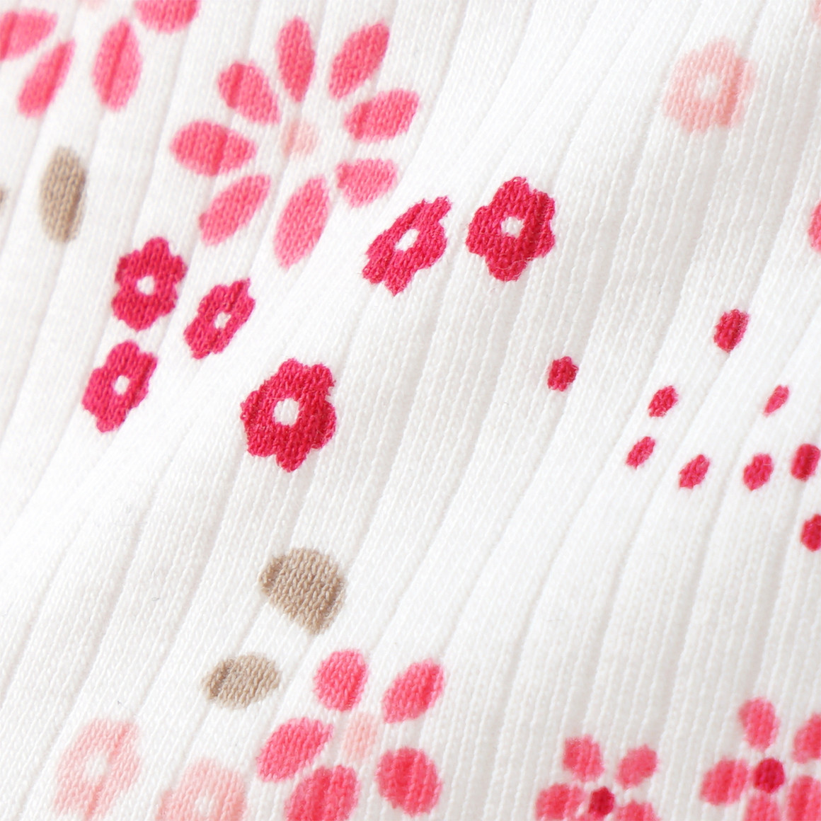Topomini Baby Leggings mit floralem Muster weiss