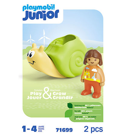 Playmobil Junior - Sneglevippe Med Raslefunktion - 71699 - 2 Del