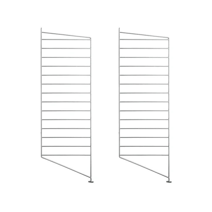 String - Outdoor Bodenleiter für String Regal 85 x 30 cm (2er-Set), galvanisiert