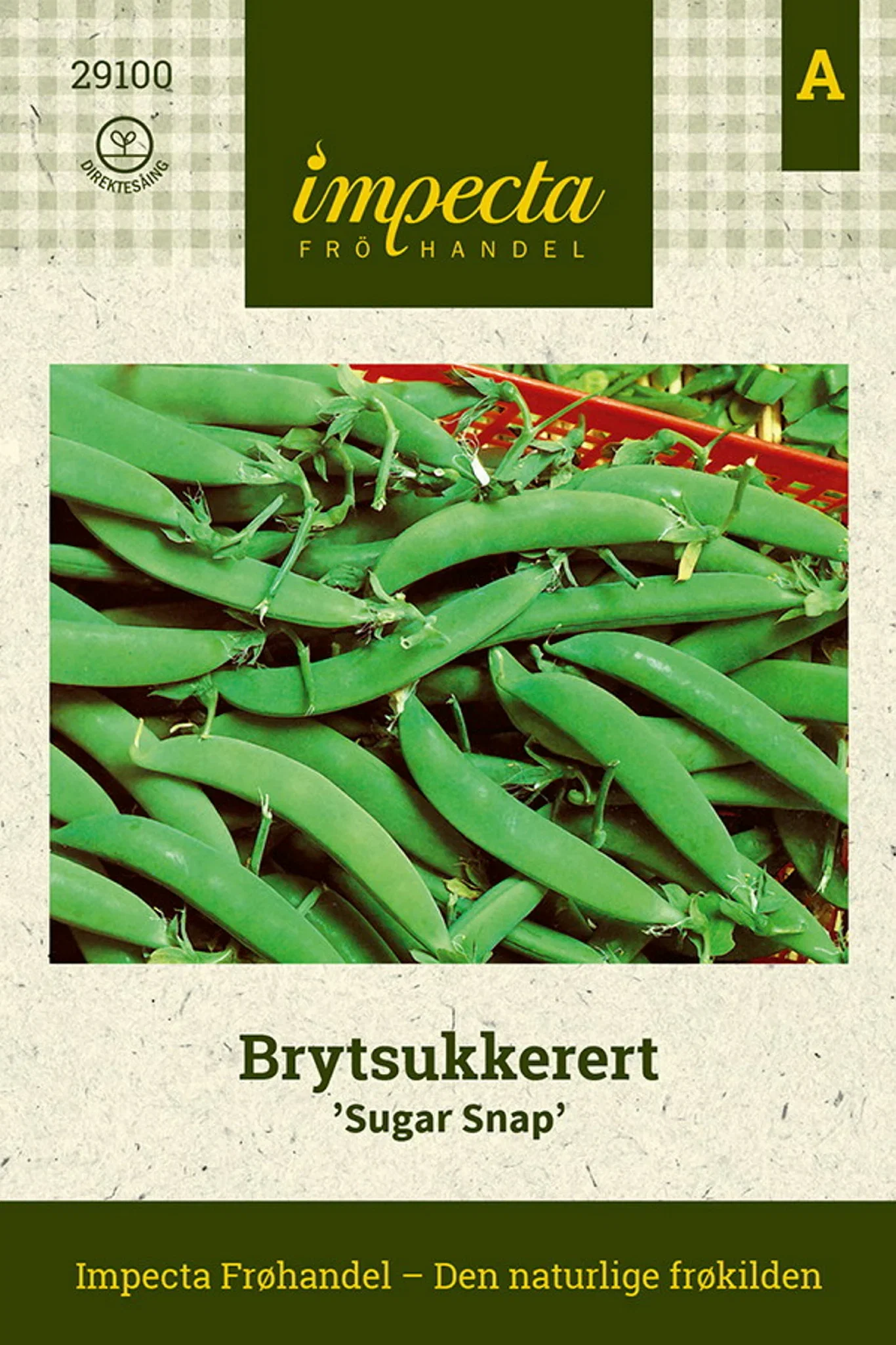 Pisum sativum 'Sugar Snap' Brytsukkerert 'Sugar Snap'