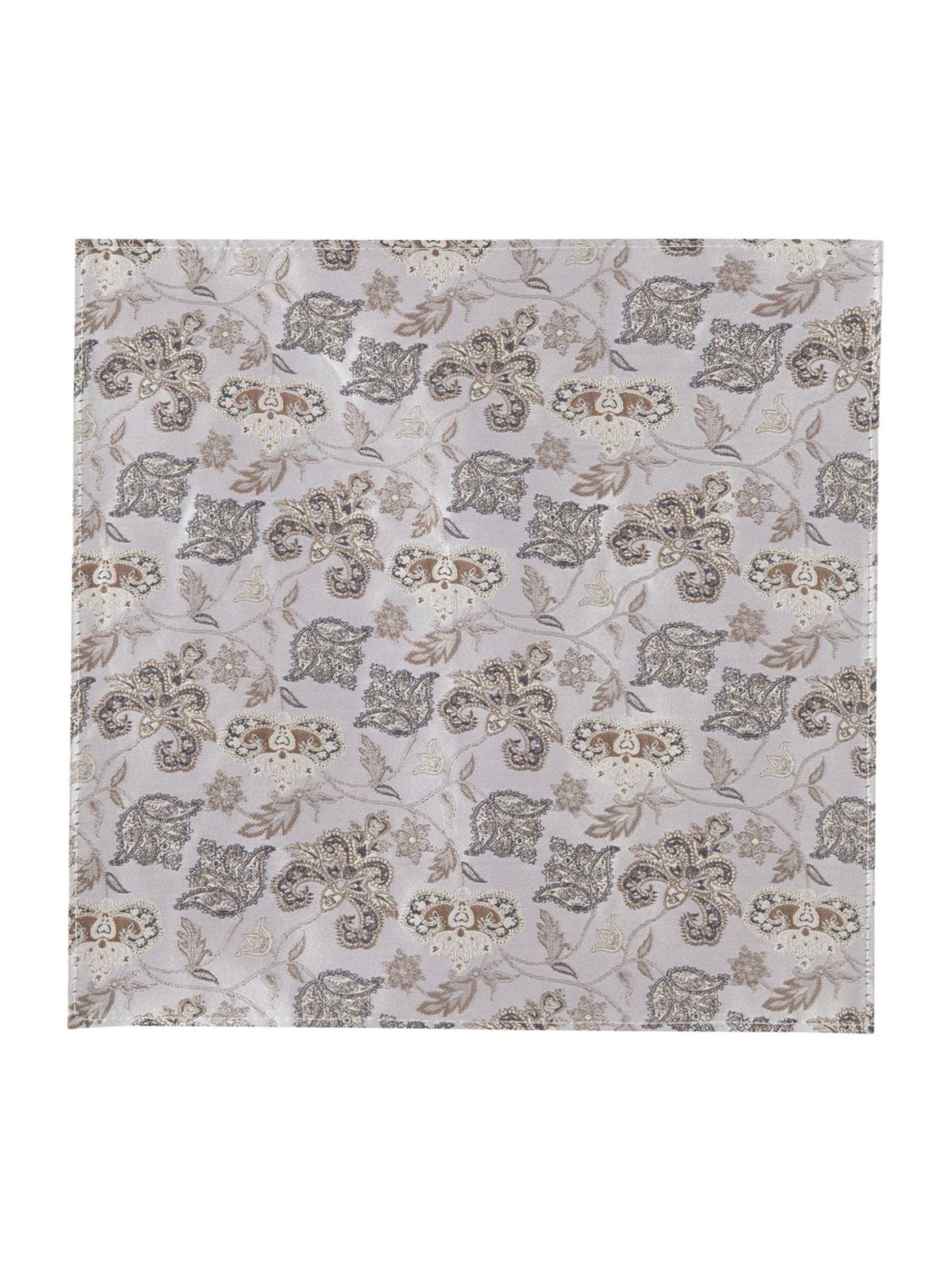Skopes Skopes Floral Silk Tie and Pocket Squares Set