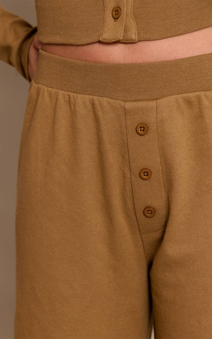 Taupe Pantalon Large Super Doux Ensemble Coordonné