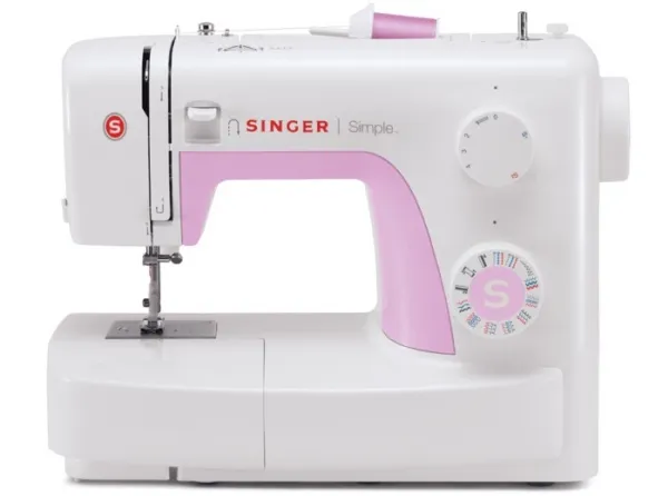 Singer 3223R - Symaskine - 23 søm - 1 fire-trins knaphul - rød