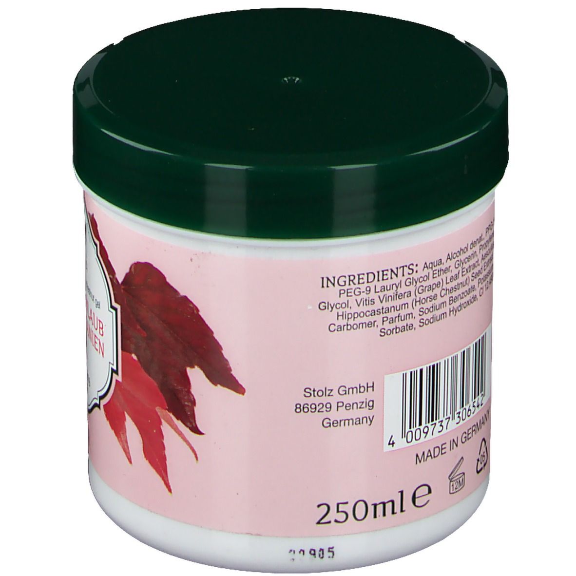 Rotes Weinlaub Gel