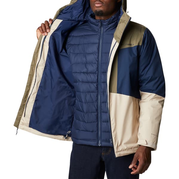 Veste de ski COLUMBIA WALLOWA PARK INTERCHANGE JKT ANCIENT FOSSIL, STONE GREEN, COLL NAVY