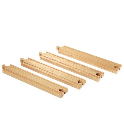 BRIO WoRød Lige Skinner - 4 dele - Lang - Tr? 33341