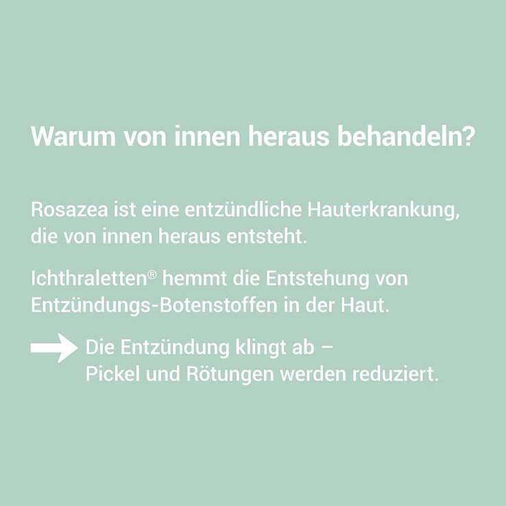 Ichthraletten® 200 mg Tabletten bei Rosazea, 168 St
